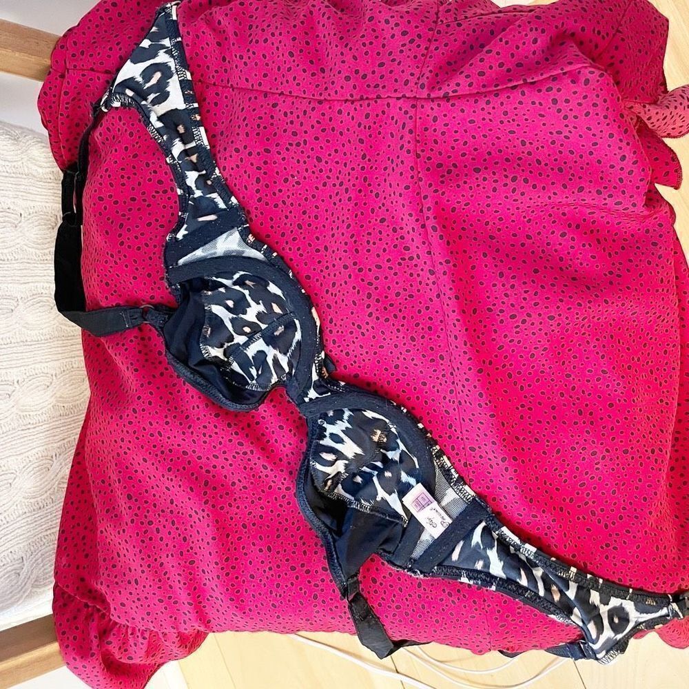 Agent Provocateur bikini Cheetah Print Balconette 32A black - Picture 8 of 13